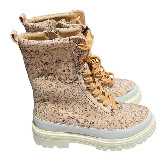 Free People Feels Good To Be Lost Paisley Lug Sole Boot - Picture 5 of 9